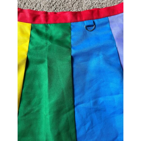 ALL IS BRIGHT RAINBOW PLEATED MINI SKIRT DELIA*S BY DOLLS KILL   Size XL - Picture 9 of 12